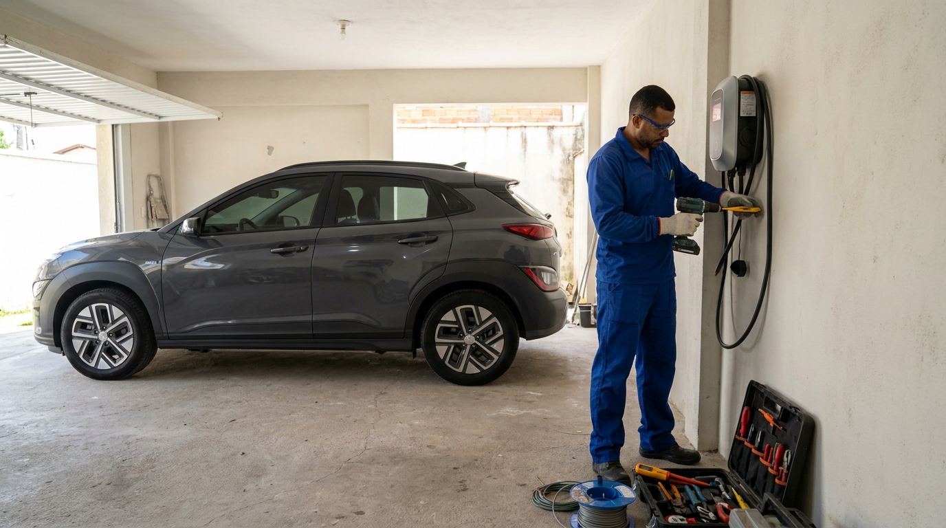 Instalacao de carregador de carro eletrico em Osasco‑SP
